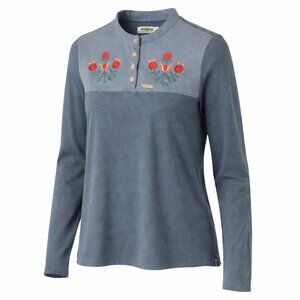 Maloja Women’s Long Sleeve Boho Floral Shirt Organic Cotton European Fit